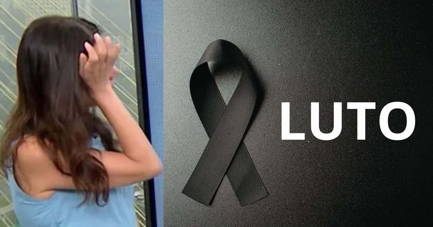 Sabina Simonato e imagem de luto (Fotos: Reproduções / Globo / Canva)