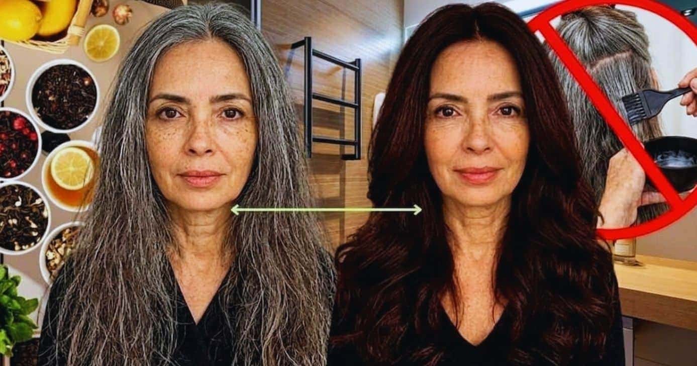 Veja como acabar com os brancos e grisalhos sem química (Foto Reprodução/Montagem/Lennita/TV Foco/Canva/GMN/YouTube)