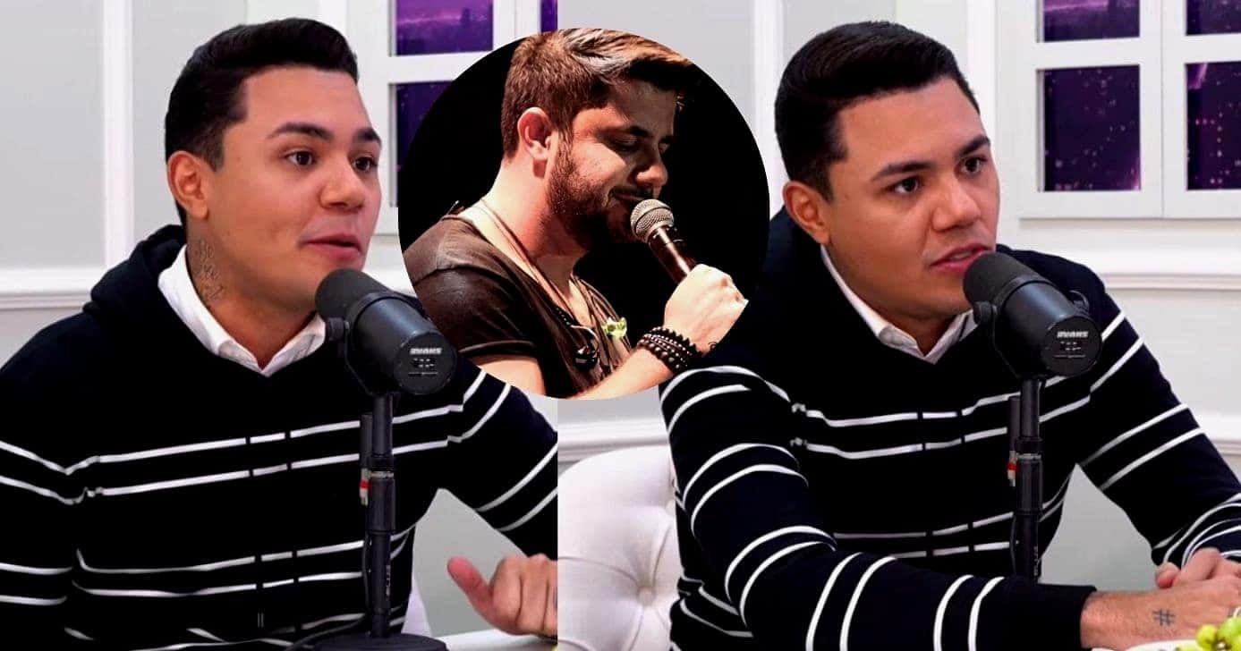 Felipe Araújo, irmão de Cristiano Araújo, desabafa em podcast sobre exigência do pai (Foto Reprodução/Montagem/Lennita/TV Foco/Canva/GMN/YouTube/Instagram/@centralcristianoaraújo)