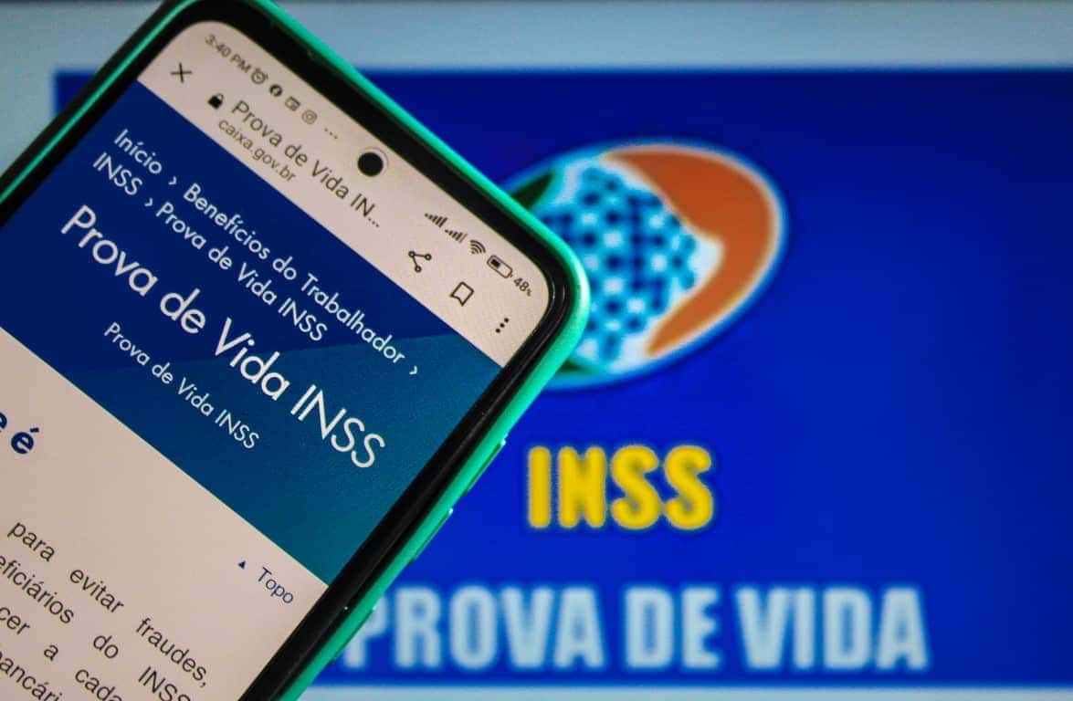 Tela de prova de vida INSS (Foto Reprodução/Internet)