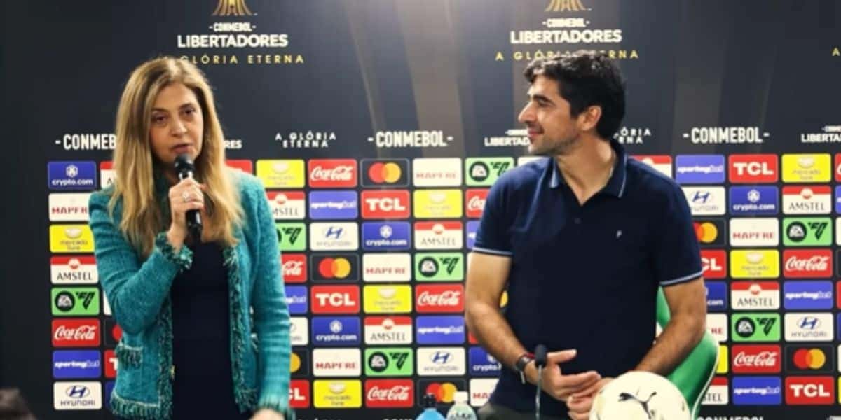 Leila Pereira comunica decisão sobre Abel fora no Palmeiras (Reprodução: Youtube)