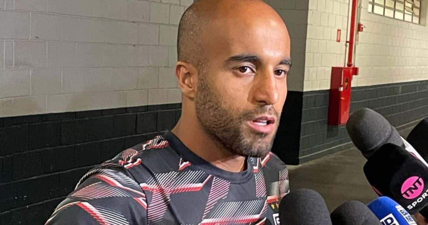 Lucas Moura se recupera de lesão no São Paulo (Foto: Montagem/ Internet)