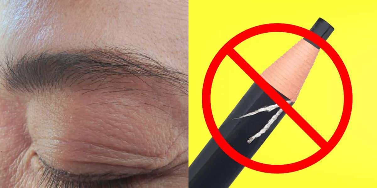 Mulheres 50+ preenchem sobrancelha sem lápis preto (Reprodução: Montagem TV Foco)