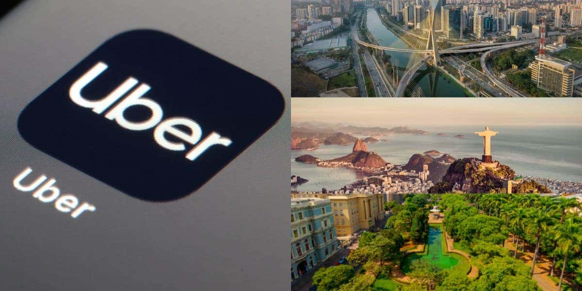 Uber com benefício aos clientes em SP, RJ e BH (Reprodução: Montagem TV Foco)