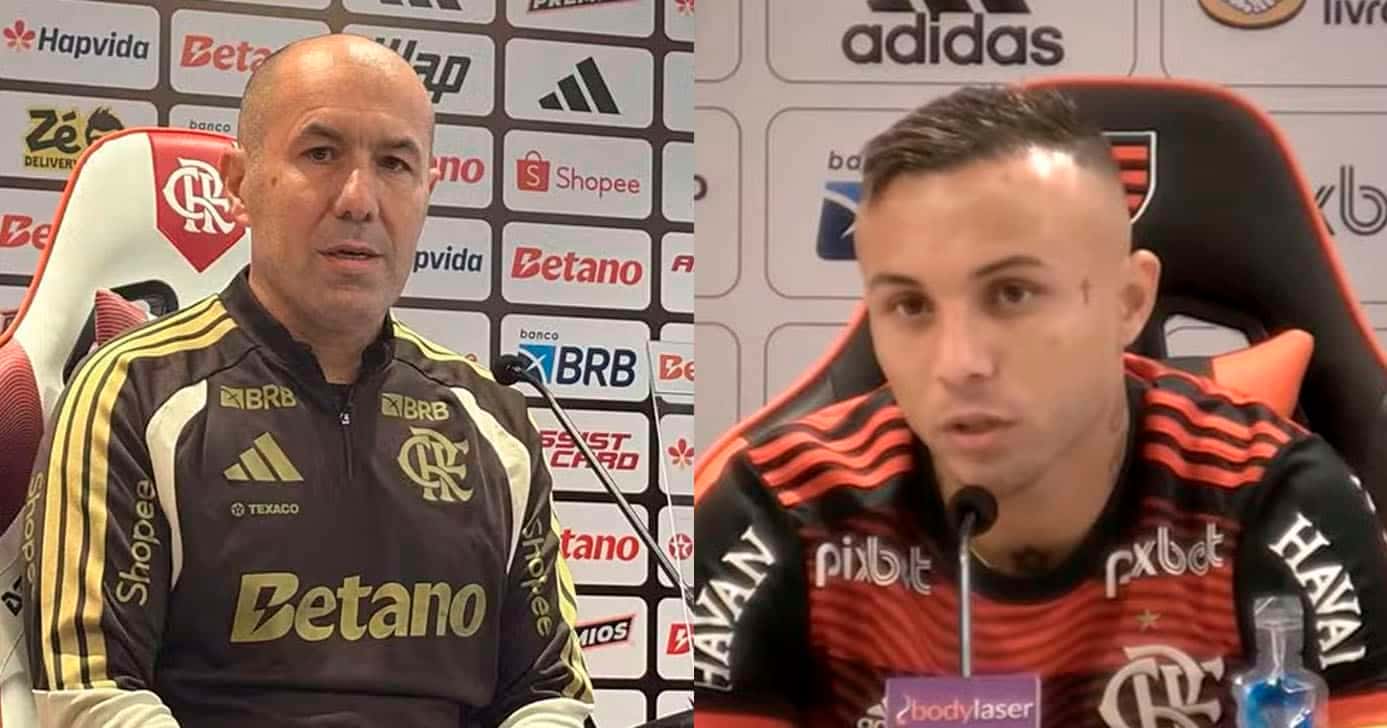 Cebolinha e Leo Jardim - Flamengo (Foto: Reprodução)