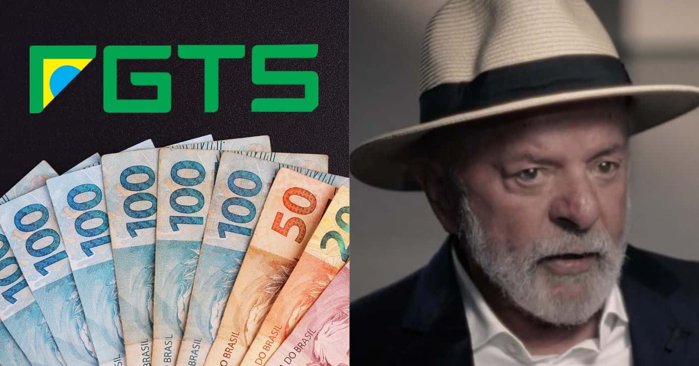 FGTS, notas de Real e Luiz Inácio Lula da Silva (Fotos: Reproduções / Internet / Canva / Globo)