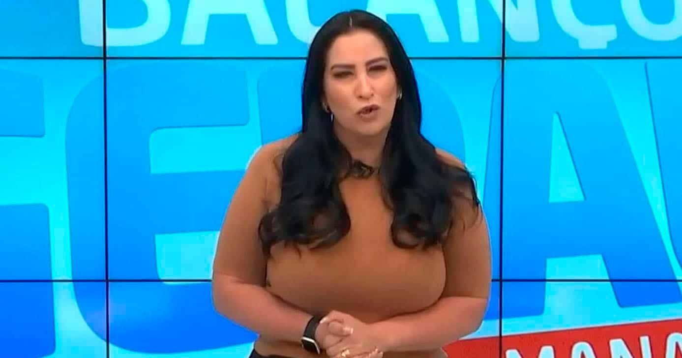 Fabiola Gadelha na Record (Foto: Reprodução)