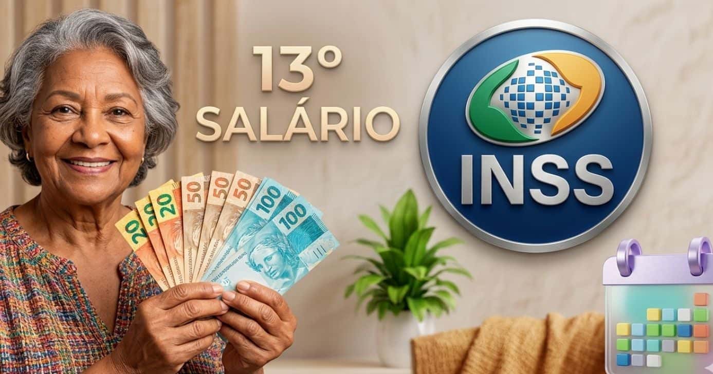 Ilustração 13º salário do INSS (Foto: Montagem TV Foco / GMN)