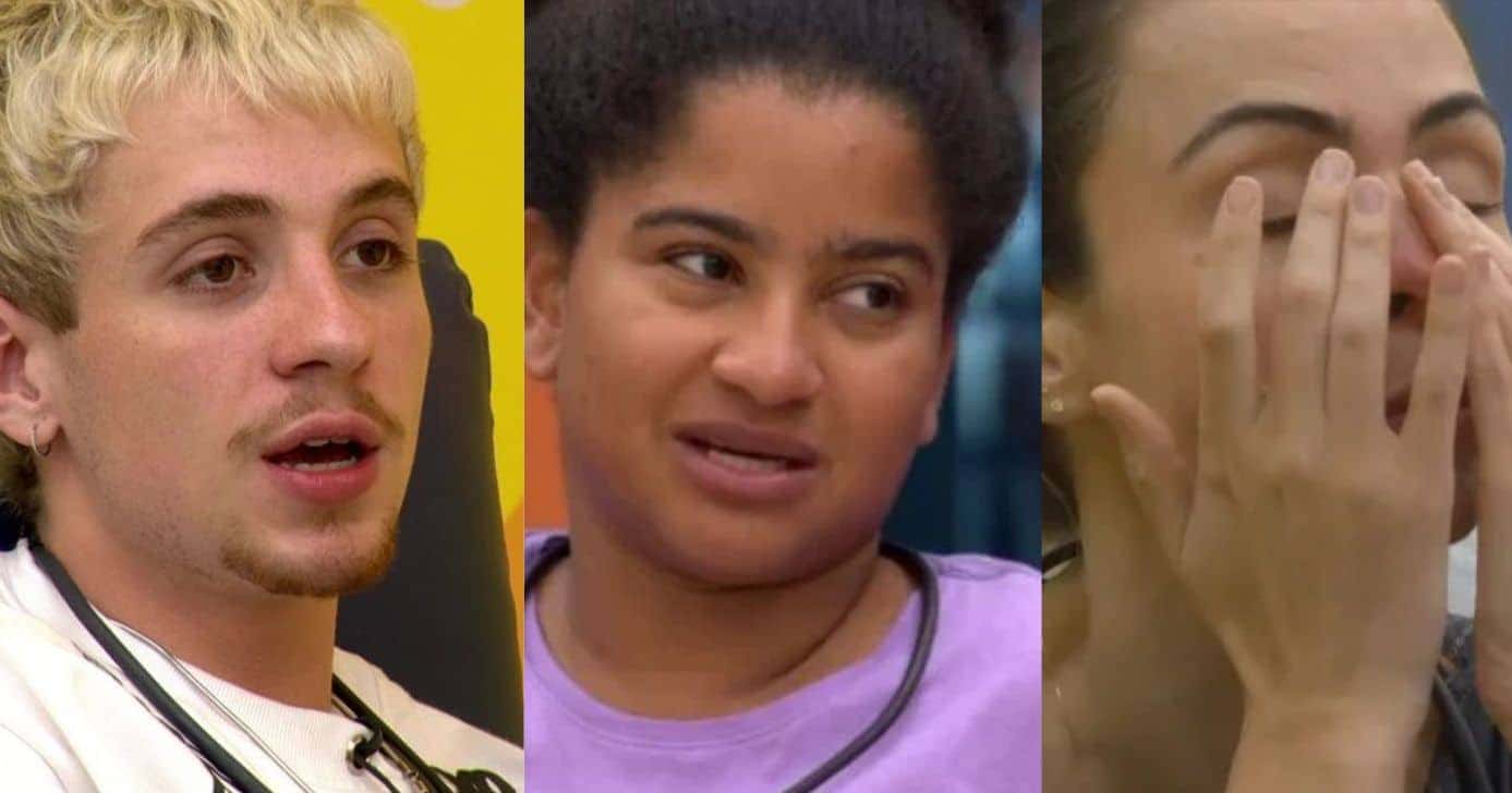 Juliano Floss, Milena e Ana Paula Renault no BBB26 (Fotos: Reproduções / Globo)