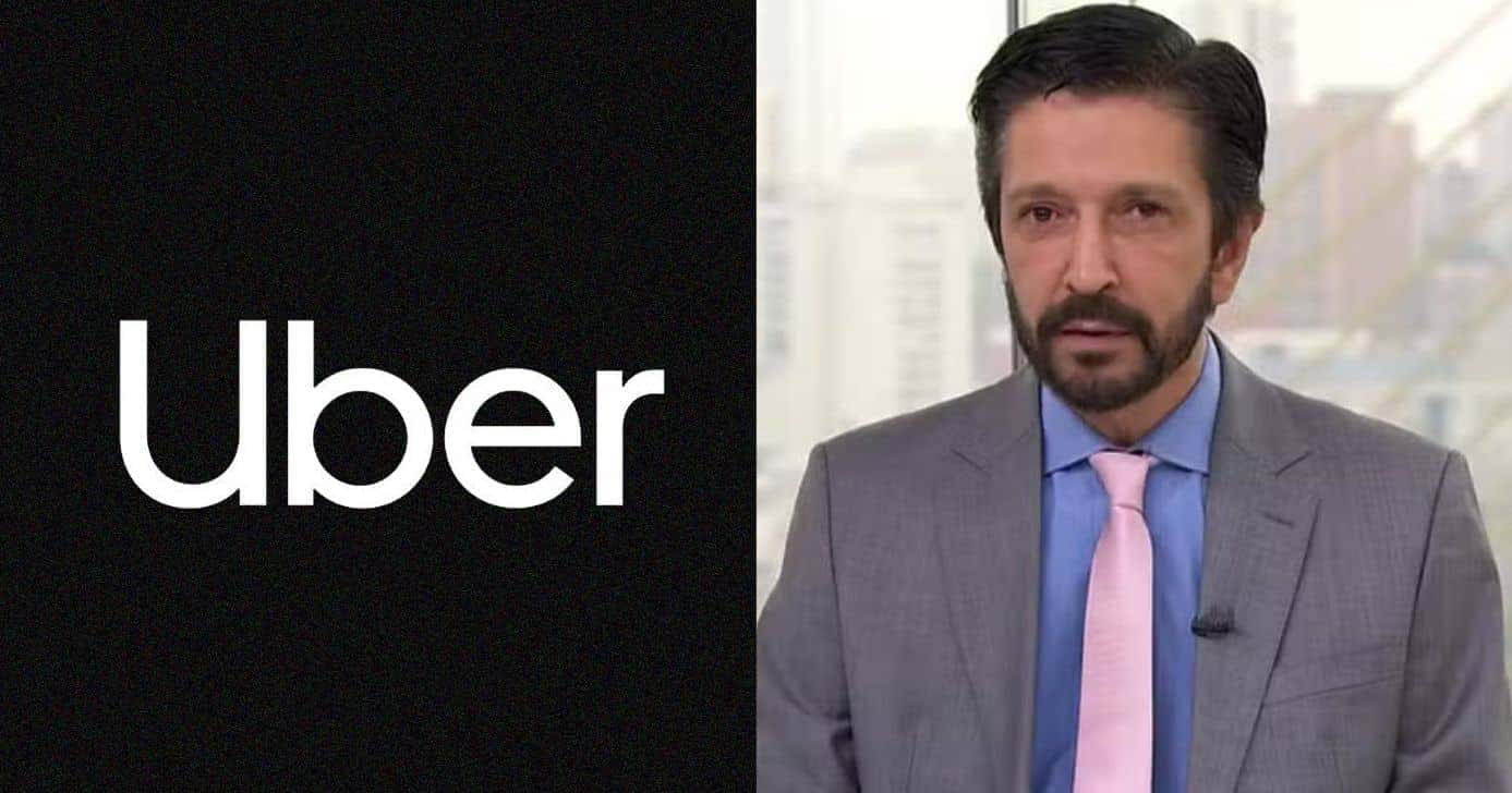Logo Uber e Ricardo Nunes (Fotos: Reproduções / Internet / Globo)