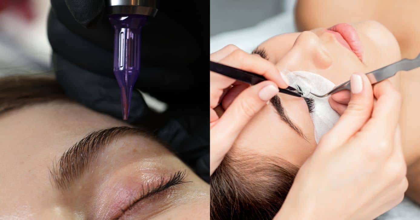 Micropigmentação de sobrancelhas e extensão de cílios (Fotos: Canva)