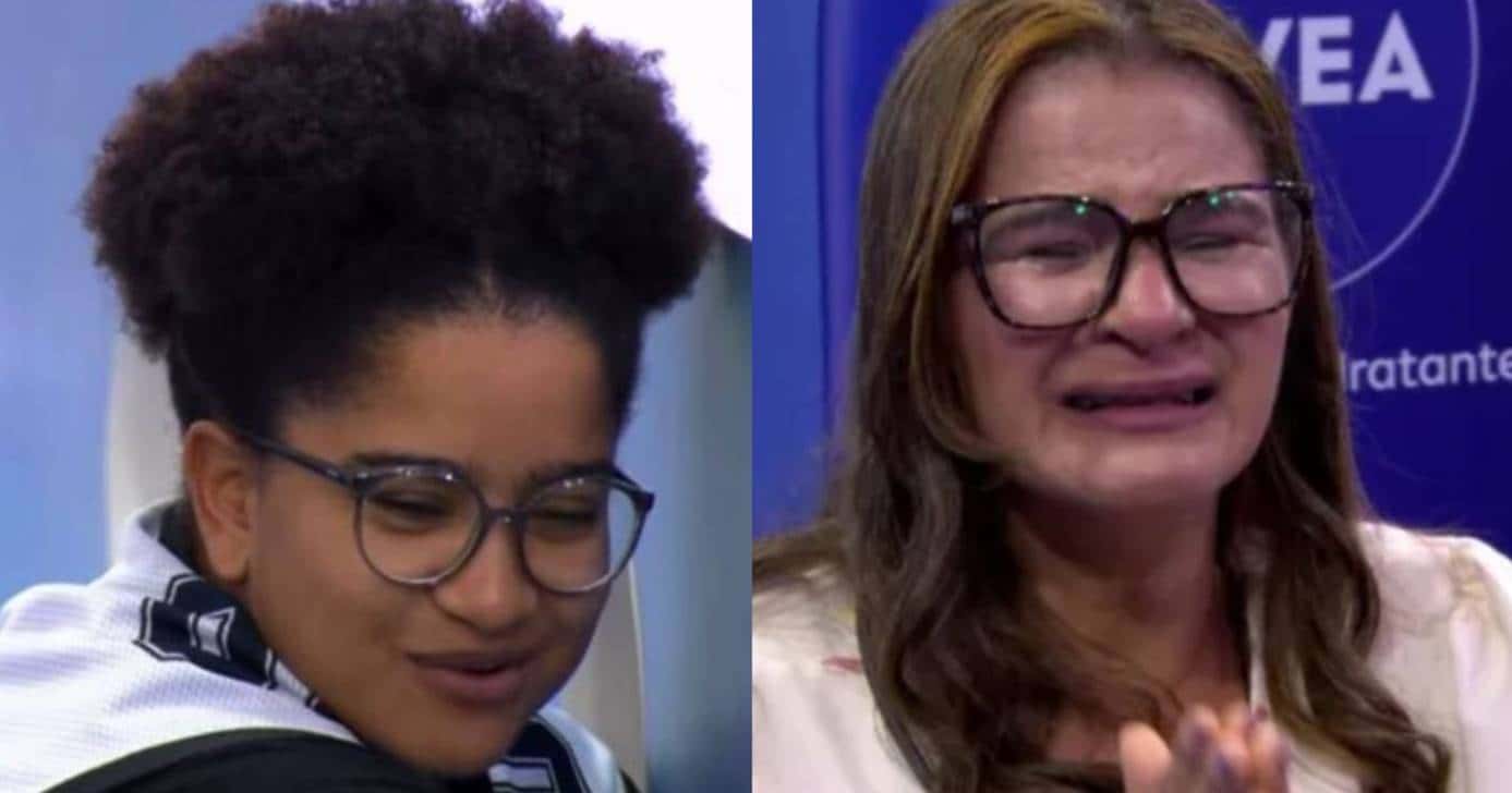 Milena tem encontro com a mãe no BBB26 (Foto: Reprodução/Globo)