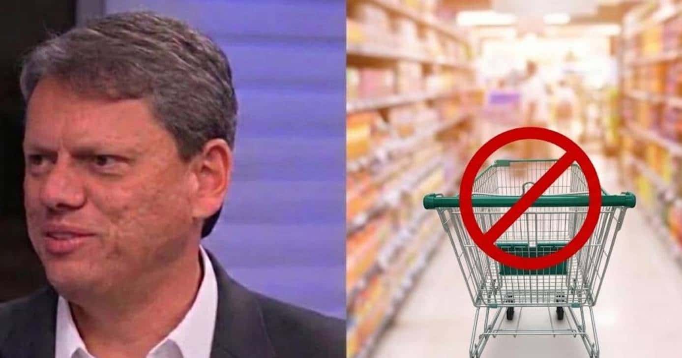 Era Tarcísio: Lei traz proibição e obrigação a supermercados (Foto: Montagem/TV Foco)