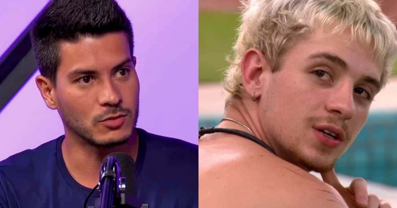 Arthur Aguiar e Juliano Floss no BBB26 (Foto: Reprodução / Instagram / Globoplay)