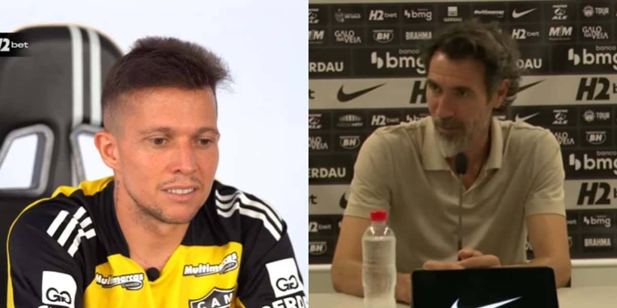Domínguez comunicado sobre Bernard podendo sair do Atlético-MG (Reprodução: Youtube)