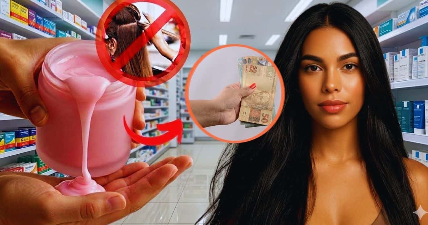 Tratamento alisa da raiz às pontas (Foto Reprodução/Montagem/Lennita/TV Foco/Canva/GMN)