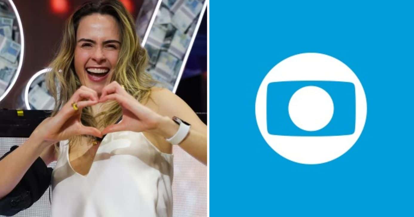 Ana Paula e logo da Globo (Foto: Reprodução / Globo)