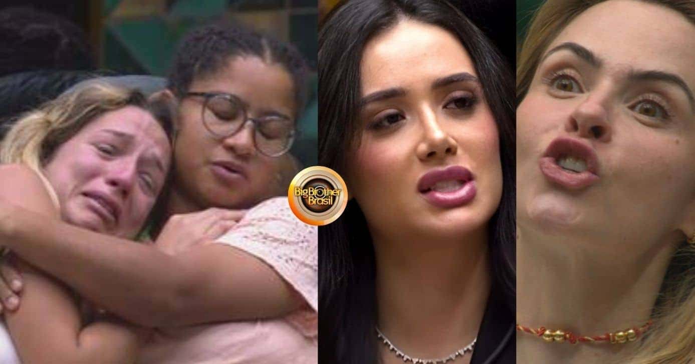Samira, Milena, Jordana e Ana Paula no BBB26 (Foto: Reprodução / Globoplay)