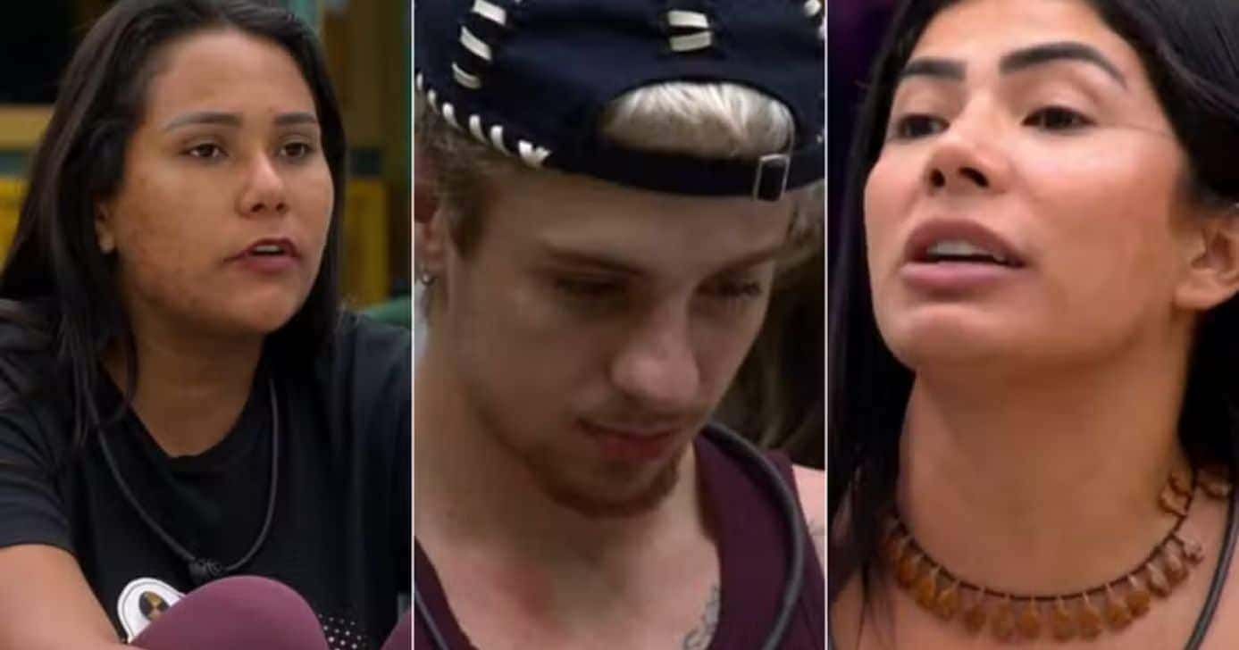 Chaiany, Juliano e Marciele estão no paredão do BBB26 (Foto: Reprodução/ Internet)