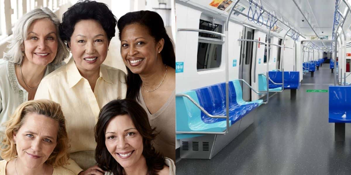 Mulheres com gratuidade nos metrôs de São Paulo (Reprodução: Montagem TV Foco)