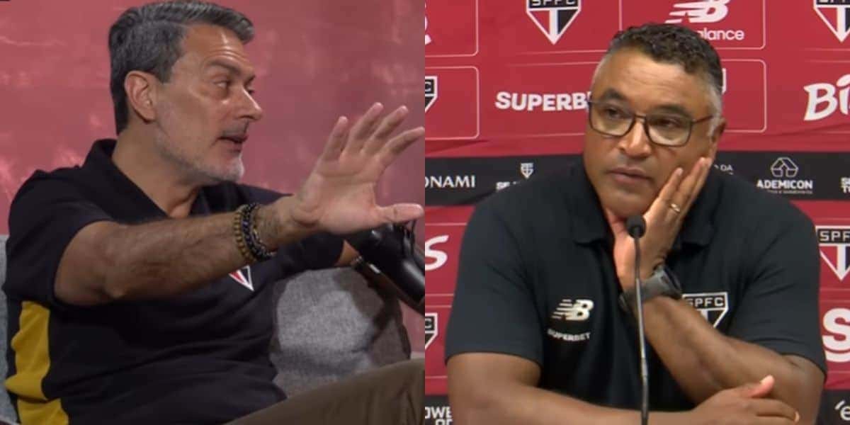 Rui Costa e Roger Machado pressionados no São Paulo (Reprodução: Arnaldo e Tironi / Youutbe)