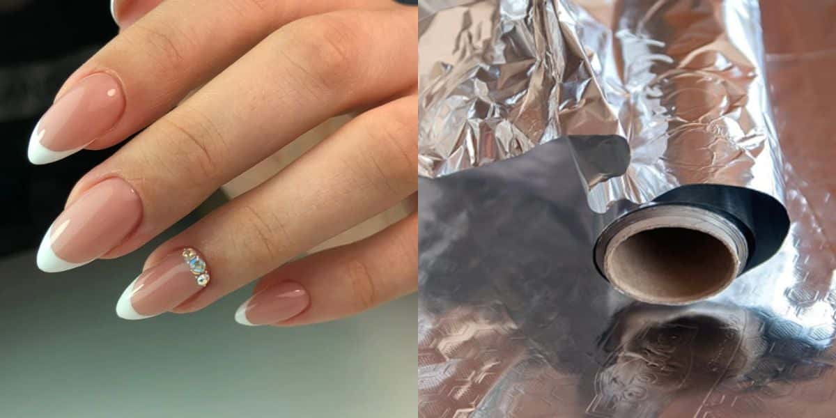 Unhas lindas com truque usando papel alumínio (Reprodução: Montagem TV Foco)