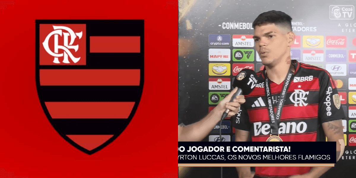 Ayrton Lucas no Flamengo (Foto: Reprodução/Youtube Cazé)