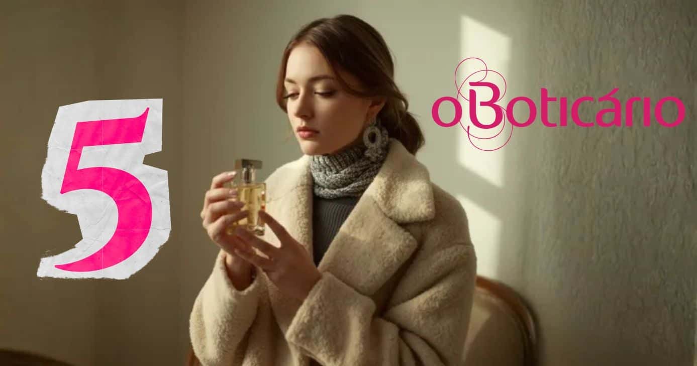 Frio potencializa a duração: 5 perfumes do Boticário para brilhar no Outono (Foto Reprodução/Montagem/TV Foco/Canva/Paola)