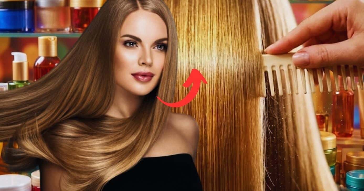 Ilustração de cabelo liso espelhado (Foto Reprodução/Montagem/Lennita/TV Foco/Canva/GMN/Freepik)