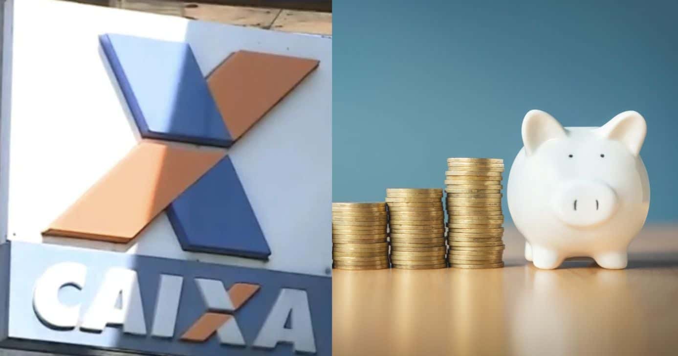 Caixa e ilustração poupança (Fotos: Reproduções / Globo / Canva)