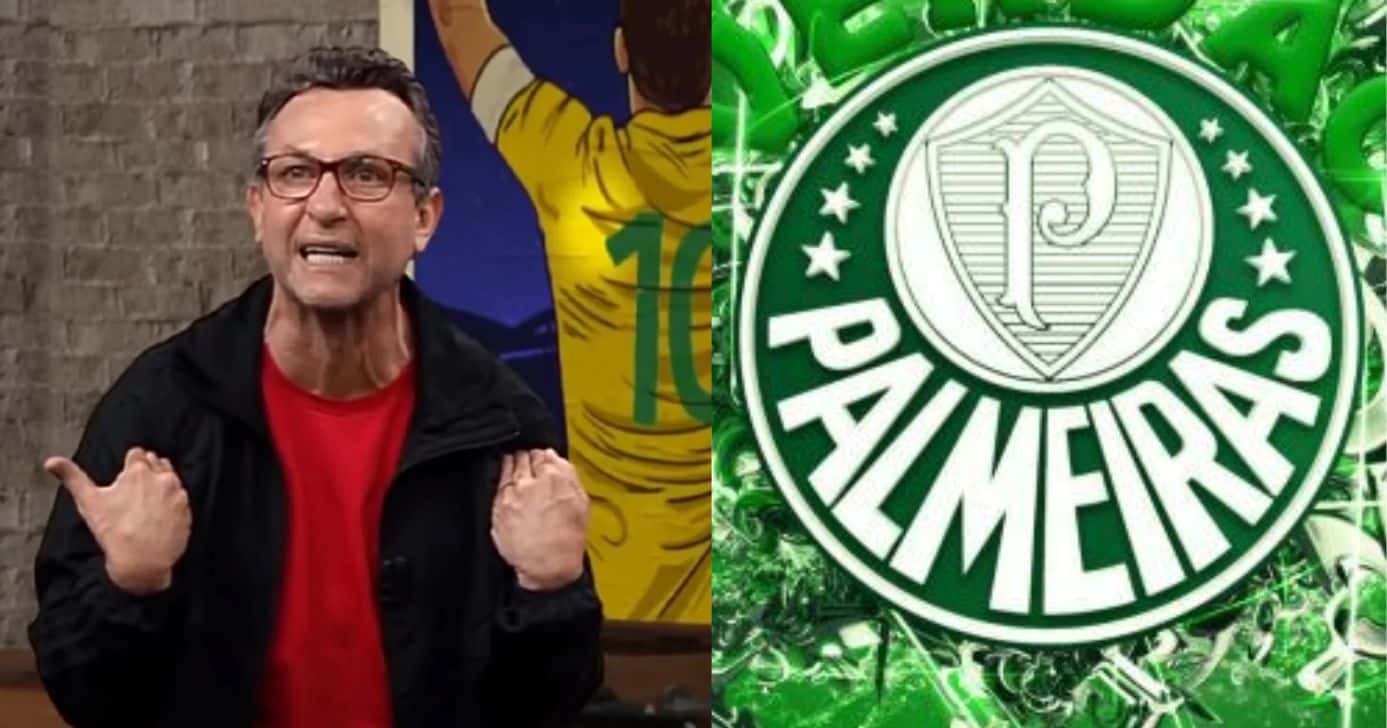 Craque Neto / Logo Palmeiras - Montagem: TV FOCO