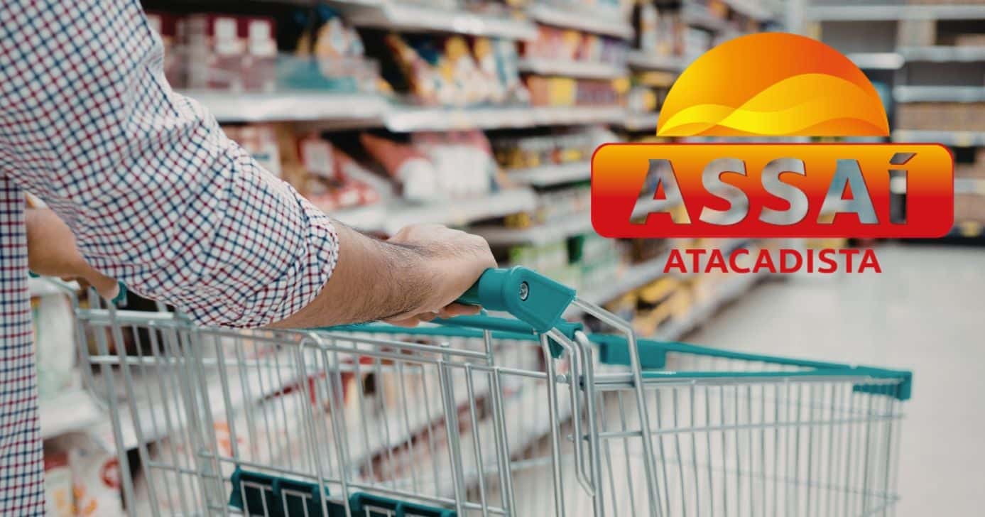 Ilustração supermercados e logo Assaí (Foto: Reproduções / Canva / Internet)