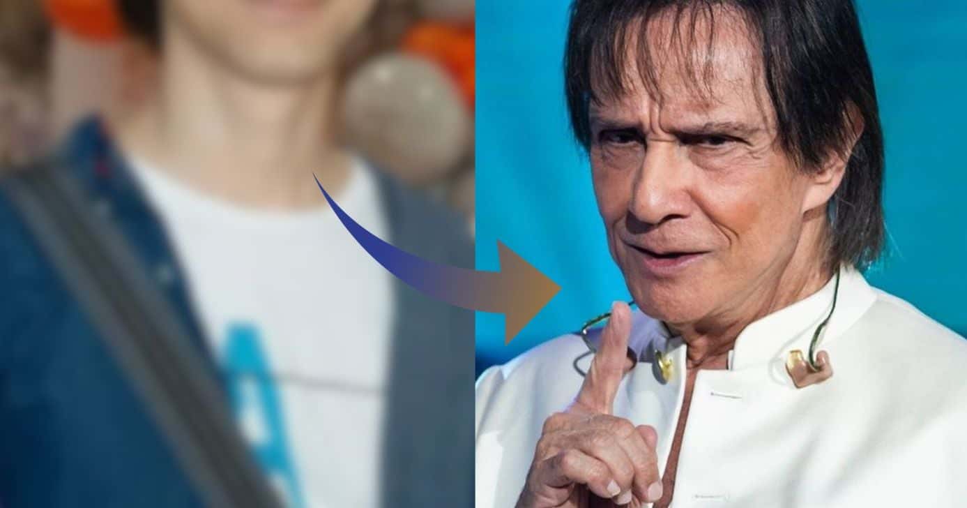 Neto de Roberto Carlos choca por ser idêntico ao avô (Foto: Reprodução / Instagram / Globo / Canva / Montagem TV Foco)