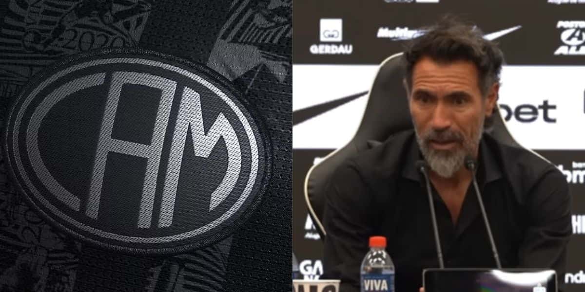 Eduardo Domínguez comenta sobre situação de zagueiro do Atlético-MG (Reprodução: Youtube)