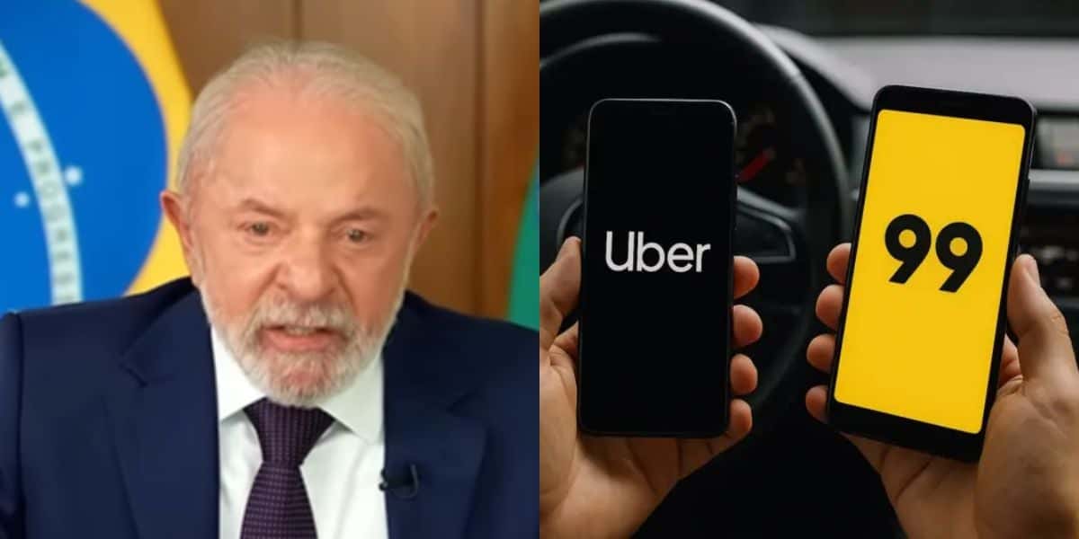 Lula com nova lei que atinge motoristas da Uber e 99 (Reprodução: Youtube)