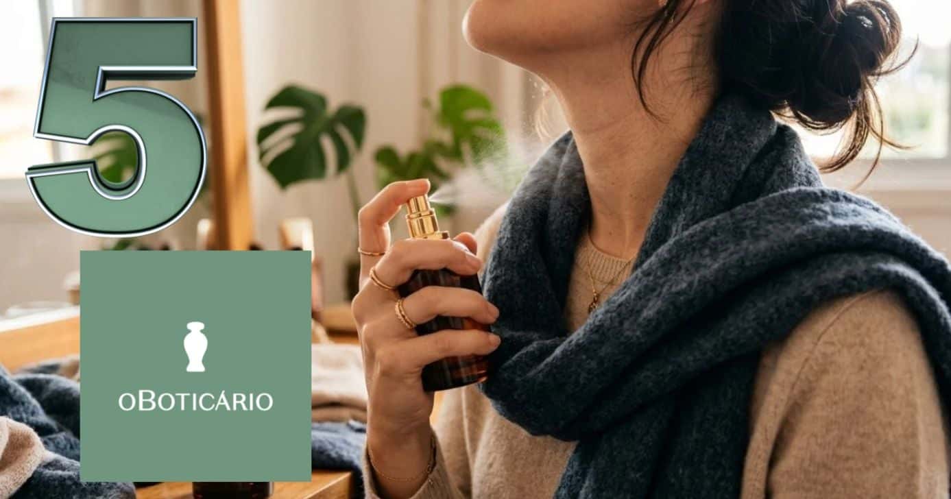 5 perfumes do Boticário para esquentar encontros no frio (Foto Reprodução/Montagem/TV Foco/Canva/Paola)