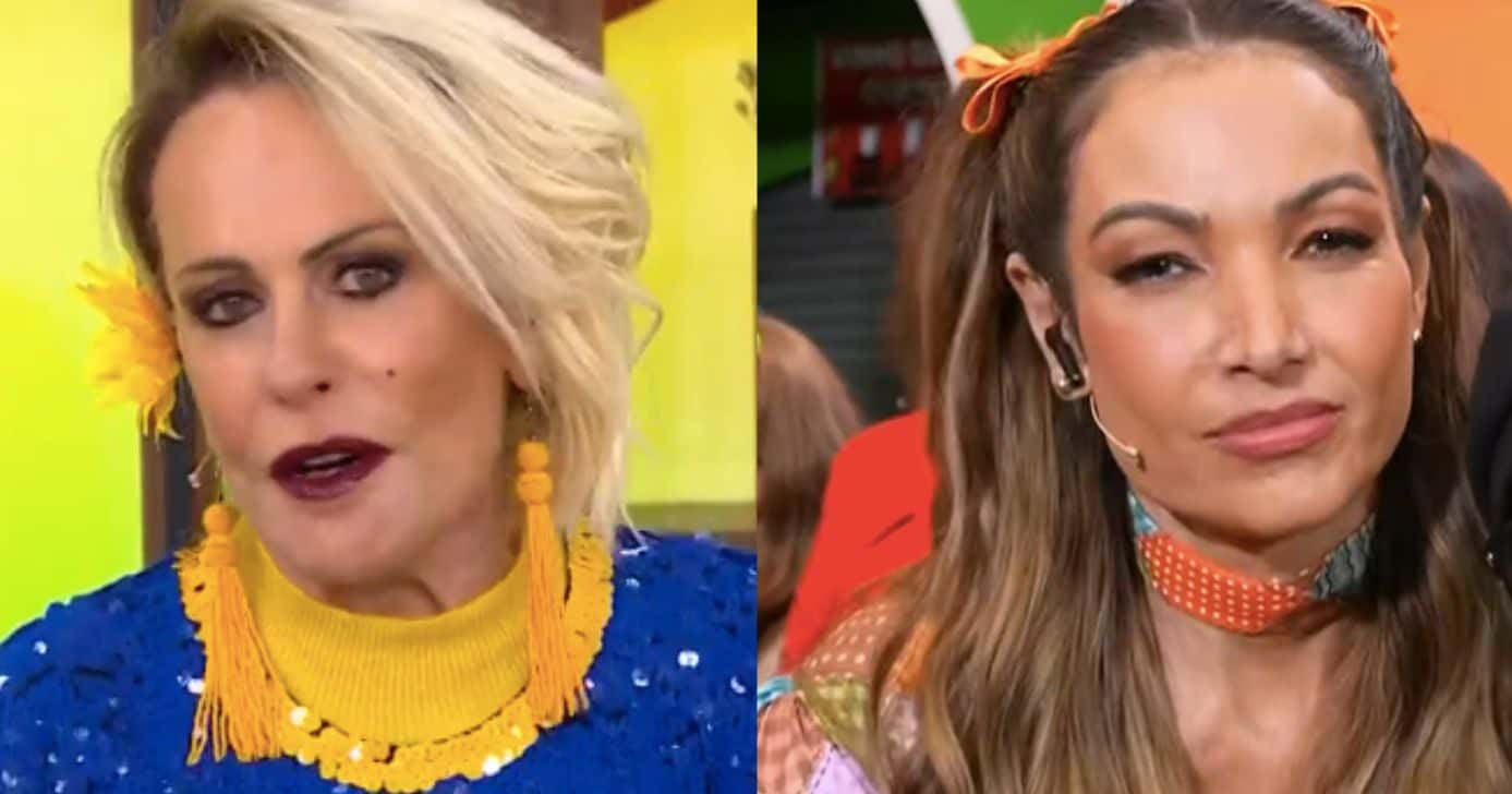 Ana Maria no Mais Você e Patrícia Poeta no Encontro (Fotos: Reproduções / Globo)