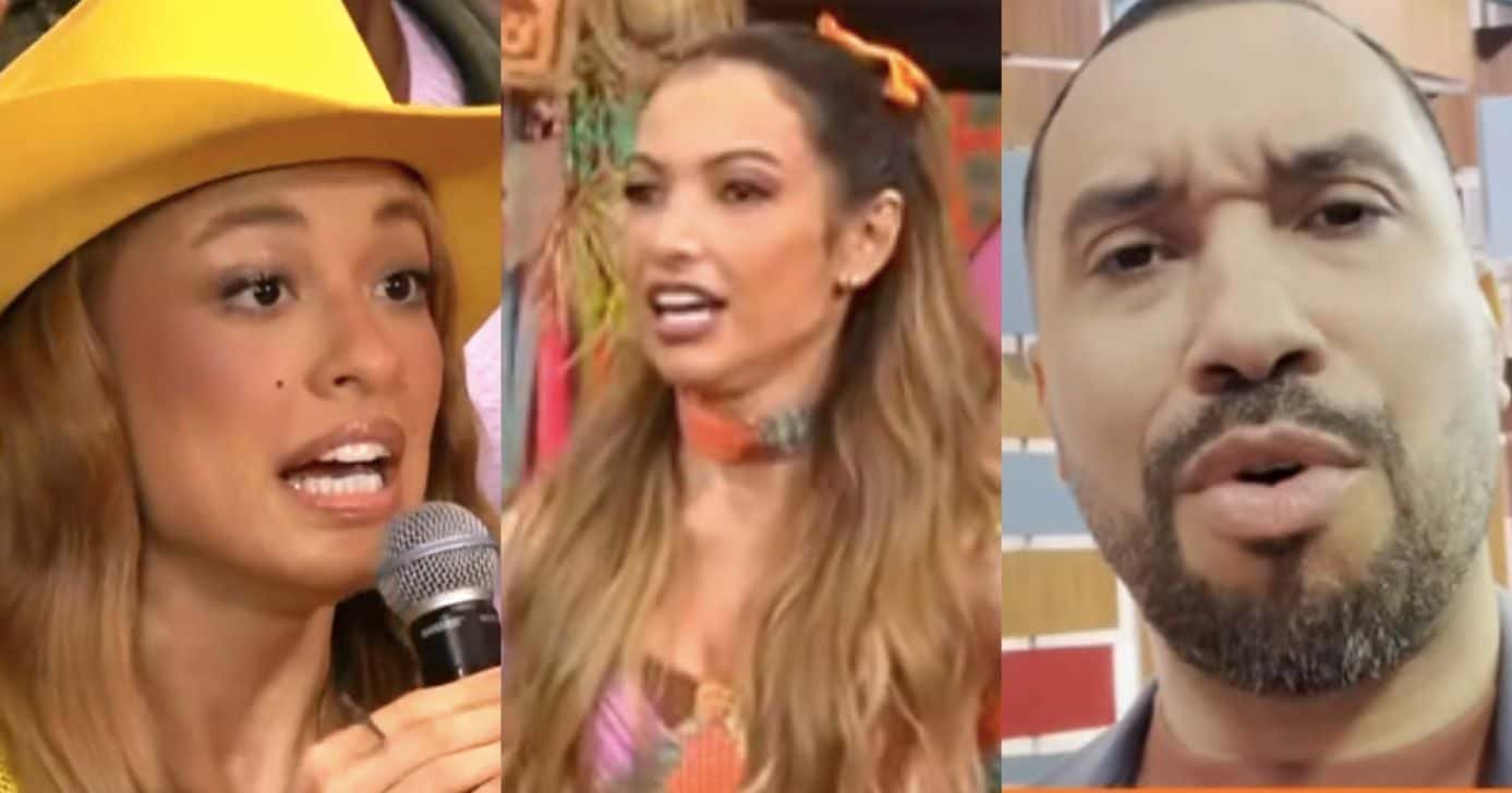 Beatriz Reis, Patrícia Poeta e Gil do Vigor no Encontro (Fotos: Reproduções / GloboPlay)