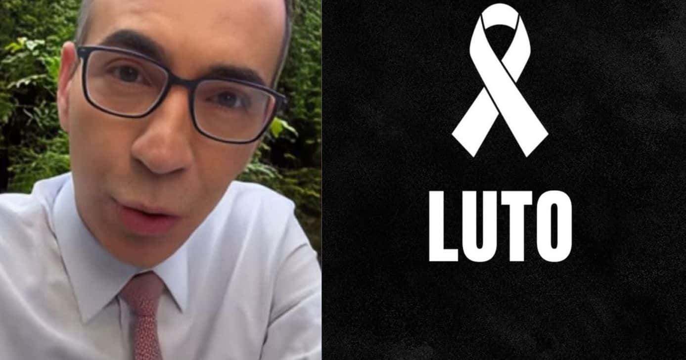 César Tralli / Luto - Fotos Redes Sociais