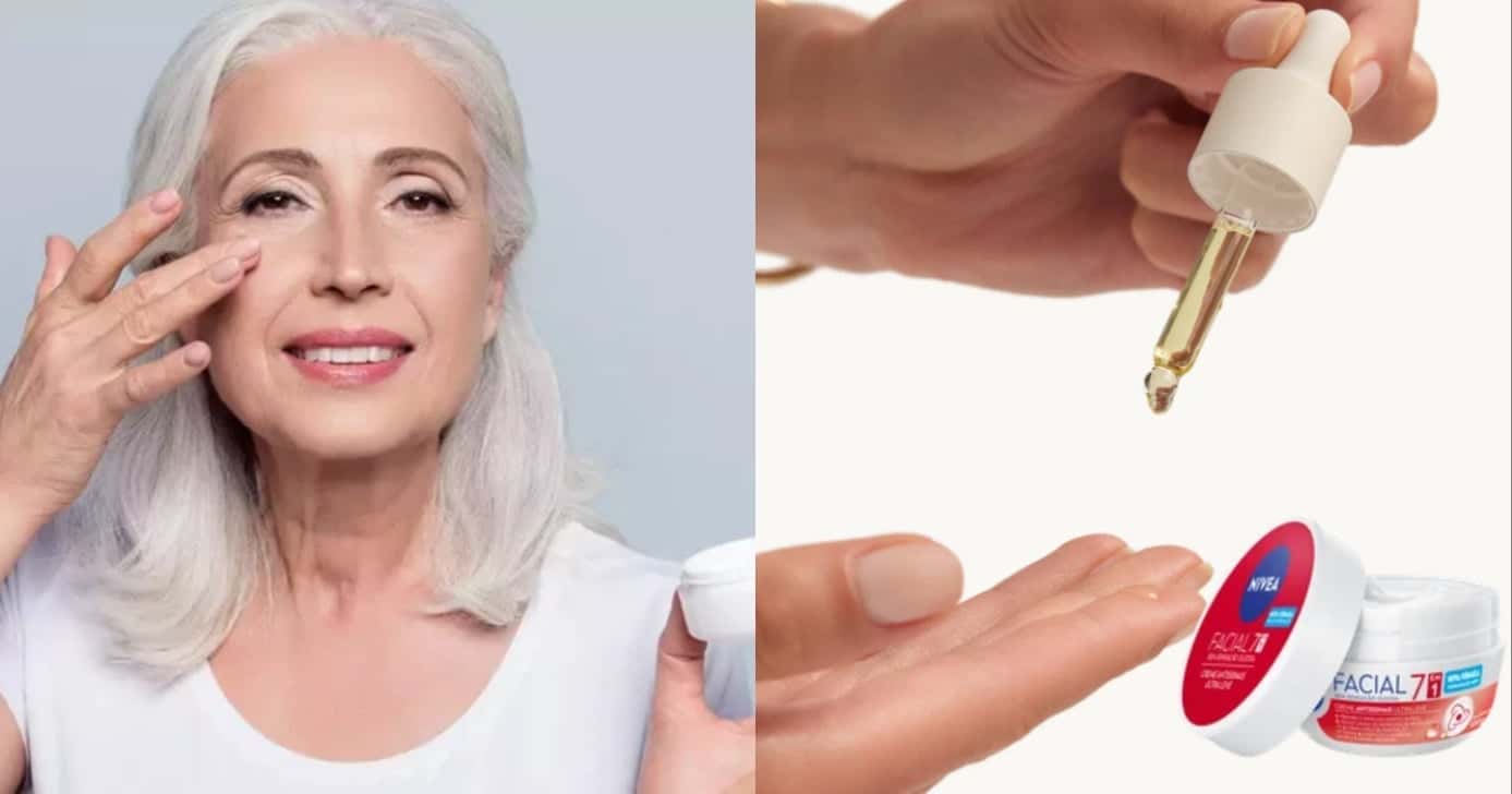 Creme Nívea e óleo para as rugas (Foto: Reprodução/Internet)