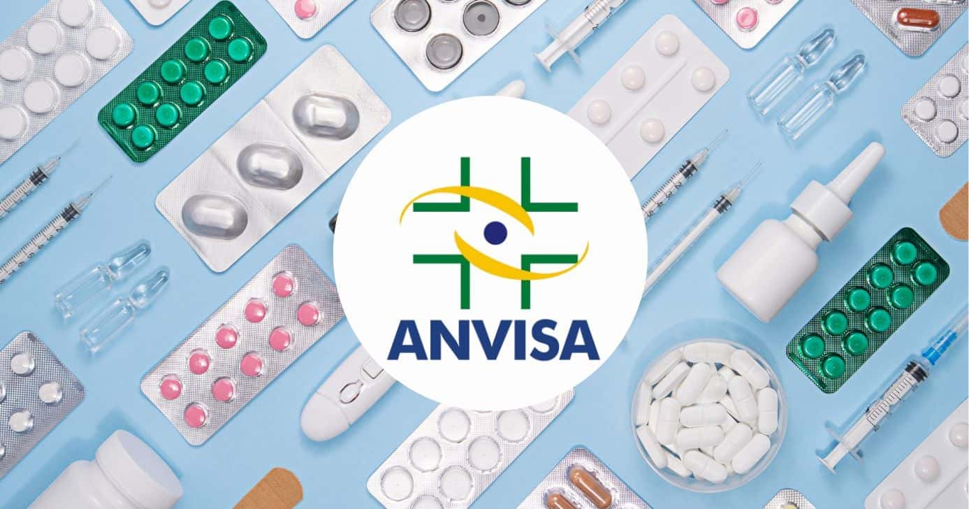Ilustração medicamentos e logo Anvisa (Foto: Montagem TV Foco / Canva / Internet)