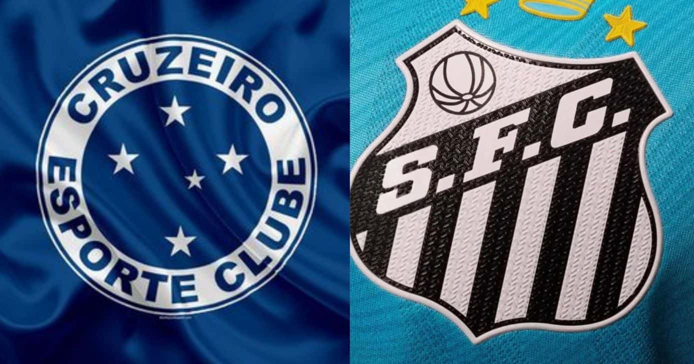 Logo do Cruzeiro / Logo do Santos - Foto: Internet