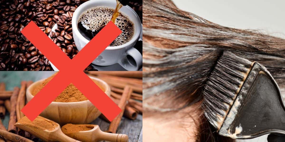 Tinta caseira sem canela ou café para pintar o cabelo branco (Reprodução: Montagem TV Foco)