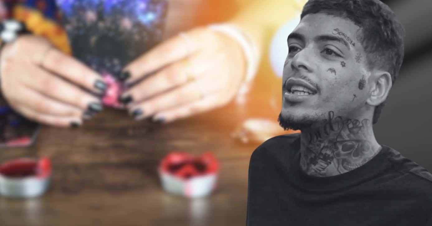 Ilustração de vidente e MC Kevin (Fotos: Reprodução / Canva / Instagram / Montagem TV Foco)