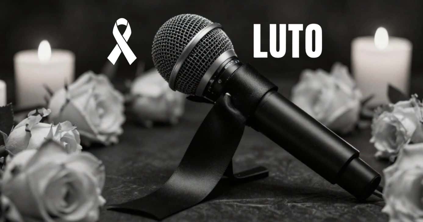 Ilustração de luto de grande estrela da música - (Foto: Reprodução / Canva / Montagem TV Foco)