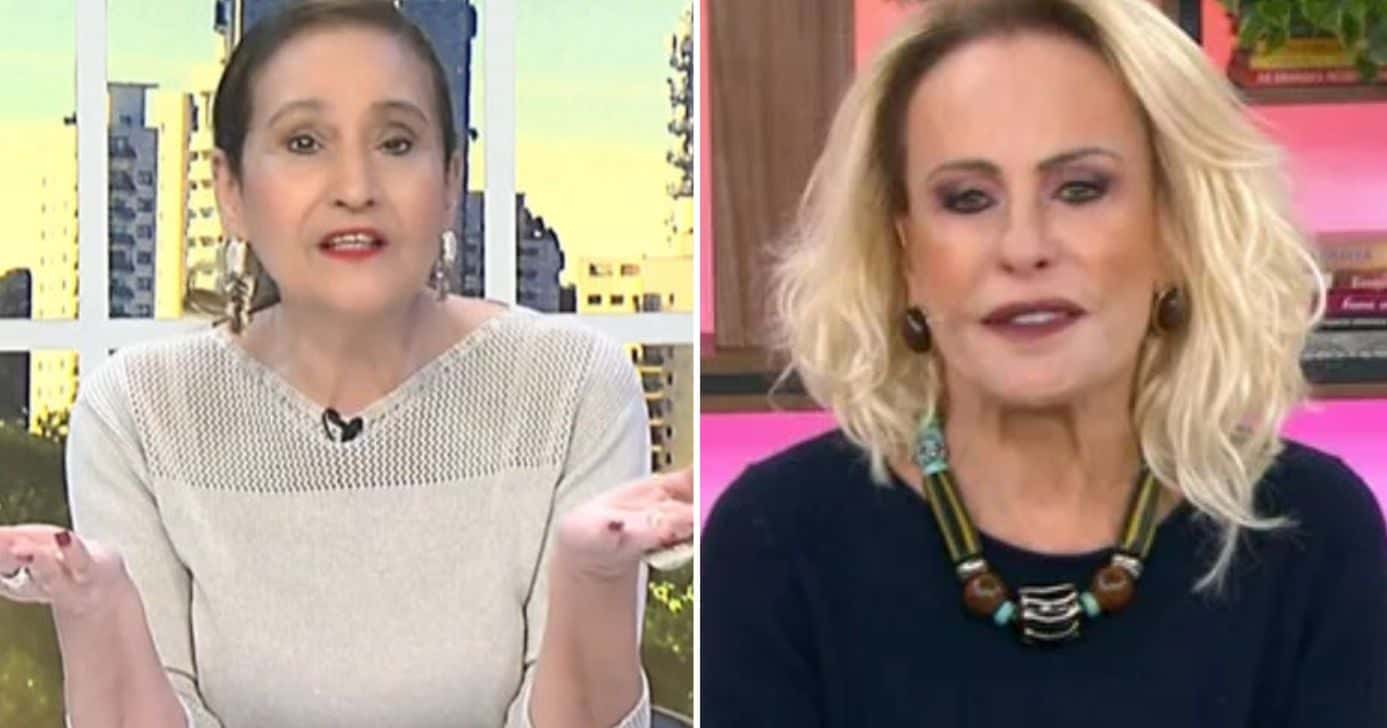 Sonia Abrão e Ana Maria Braga (Foto: Reprodução / RedeTV! / Globo)