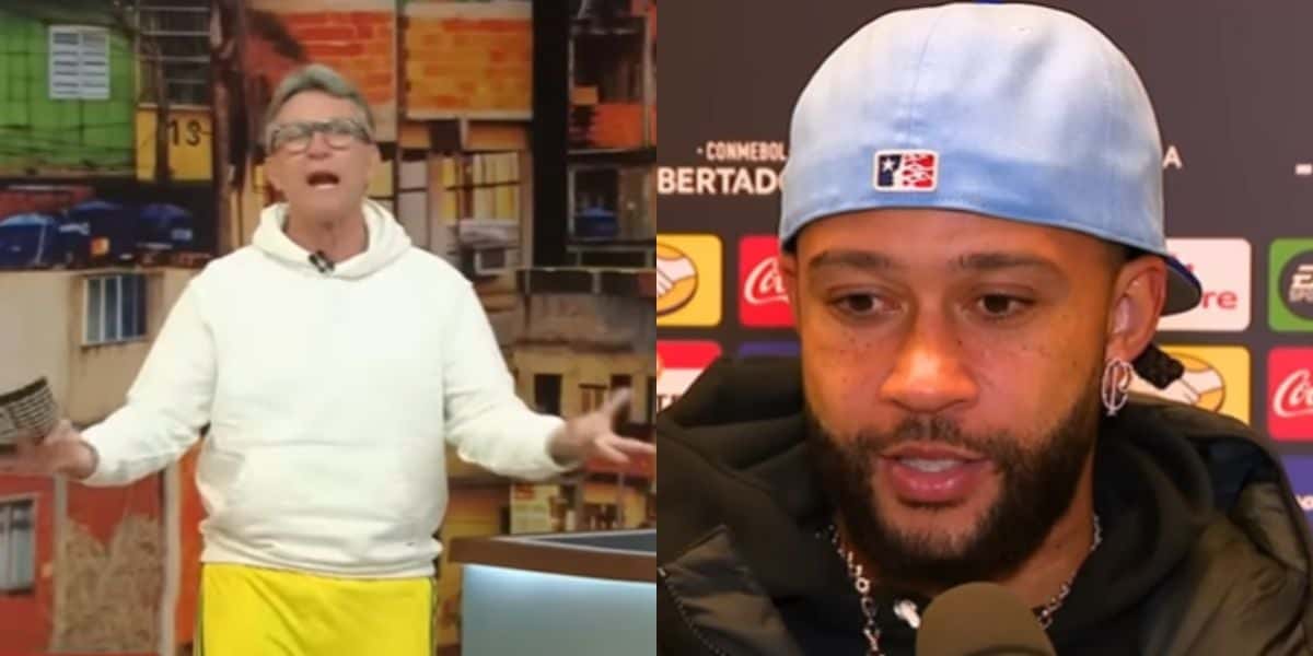 Neto confirma impasse de Memphis Depay no Corinthians (Reprodução: Band / Youtube)