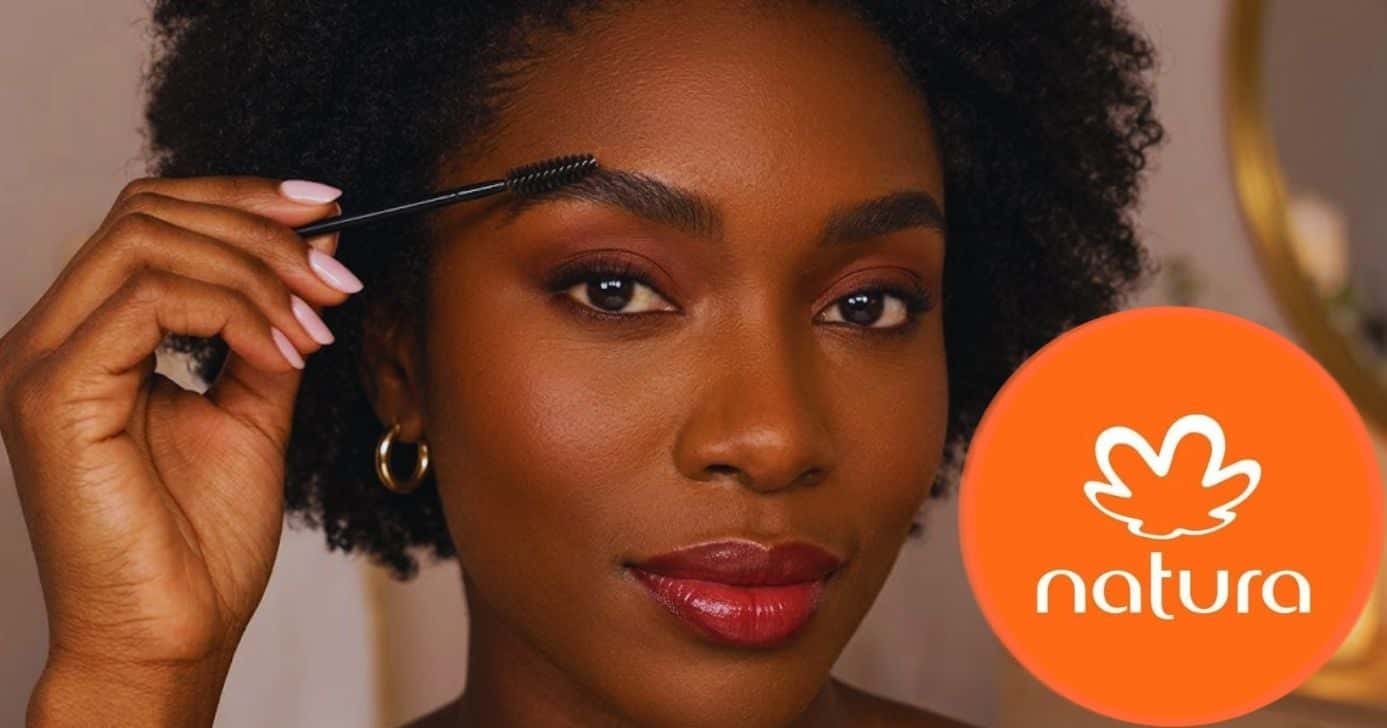 Produto Natura preenche as falhas das sobrancelhas (Foto Reprodução/Montagem/TV Foco/Canva/GMN/Lennita)