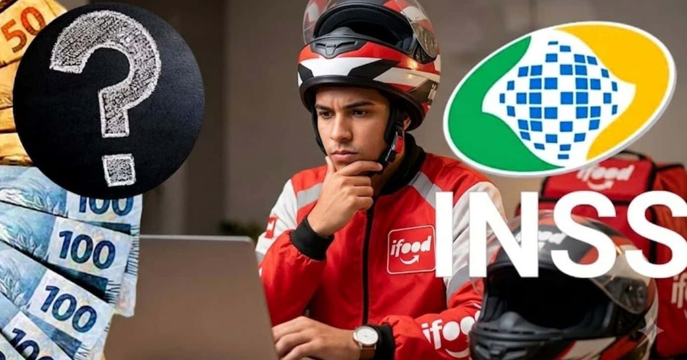 INSS e iFood são obrigados a facilitar o acesso de motoboys a benefícios após decisão judicial (Foto Reprodução/Montagem/Lennita/Tv Foco/Canva/GMN)