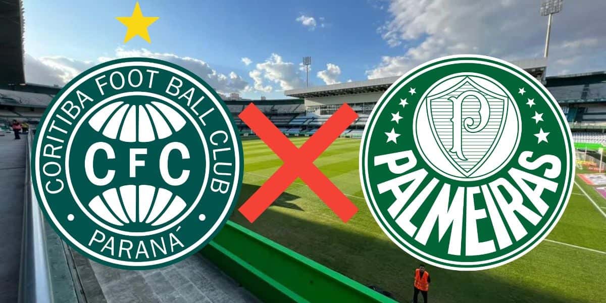 Coritiba 1x3 Palmeiras (Reprodução: Montagem TV Foco)